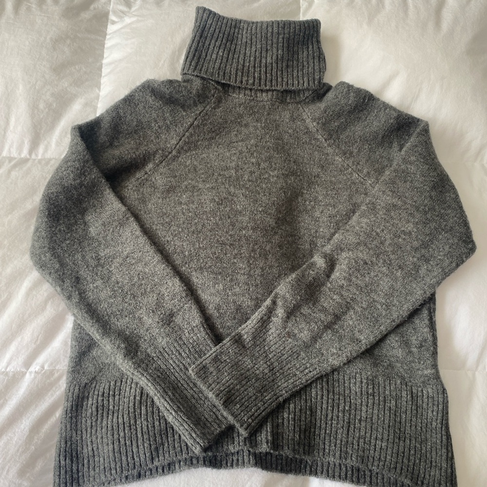Zara Charcoal Turtleneck Sweater